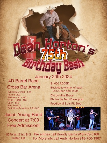 Dean Hortons Birthday Barrel Bash January 20, 2024